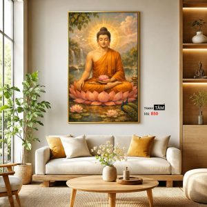 Phật Thích Ca Mâu Ni | Tranh hộp đèn cao cấp | Mã tranh 850 | Tranh TÂM - Ảnh 3