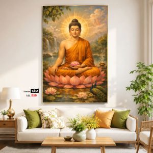 Alternative view of Phật Thích Ca Mâu Ni | Tranh hộp đèn cao cấp | Mã tranh 850 | Tranh TÂM