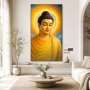 Phật Thích Ca Mâu Ni | Tranh hộp đèn cao cấp | Mã tranh 851 | Tranh TÂM - Ảnh 4