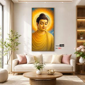 Phật Thích Ca Mâu Ni | Tranh hộp đèn cao cấp | Mã tranh 851 | Tranh TÂM - Ảnh 3