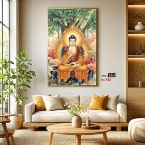 Phật Thích Ca Mâu Ni | Tranh hộp đèn cao cấp | Mã tranh 852 | Tranh TÂM - Ảnh 3