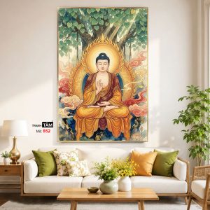 Alternative view of Phật Thích Ca Mâu Ni | Tranh hộp đèn cao cấp | Mã tranh 852 | Tranh TÂM
