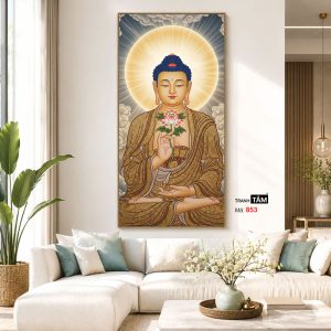 Phật Thích Ca Mâu Ni | Tranh hộp đèn cao cấp | Mã tranh 853 | Tranh TÂM - Ảnh 5