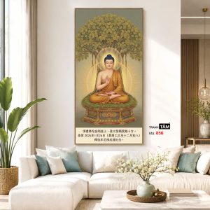 Phật Thích Ca Mâu Ni | Tranh hộp đèn cao cấp | Mã tranh 856 | Tranh TÂM - Ảnh 5