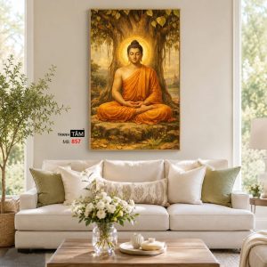 Phật Thích Ca Mâu Ni | Tranh hộp đèn cao cấp | Mã tranh 857 | Tranh TÂM - Ảnh 4