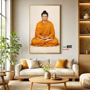 Phật Thích Ca Mâu Ni | Tranh hộp đèn cao cấp | Mã tranh 858 | Tranh TÂM - Ảnh 3