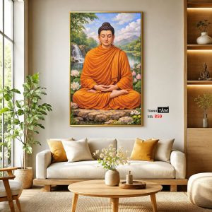 Phật Thích Ca Mâu Ni | Tranh hộp đèn cao cấp | Mã tranh 859 | Tranh TÂM - Ảnh 3