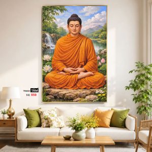Alternative view of Phật Thích Ca Mâu Ni | Tranh hộp đèn cao cấp | Mã tranh 859 | Tranh TÂM
