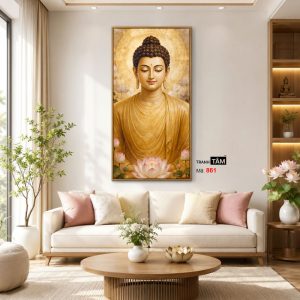 Phật Thích Ca Mâu Ni | Tranh hộp đèn cao cấp | Mã tranh 861 | Tranh TÂM - Ảnh 3