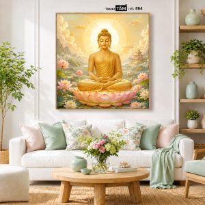Phật Thích Ca Mâu Ni | Tranh hộp đèn cao cấp | Mã tranh 864 | Tranh TÂM - Ảnh 5