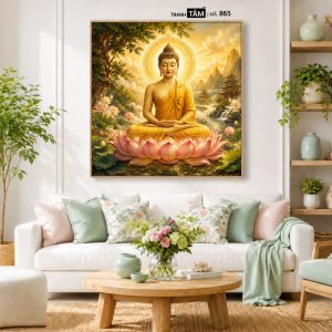 Phật Thích Ca Mâu Ni | Tranh hộp đèn cao cấp | Mã tranh 865 | Tranh TÂM - Ảnh 5