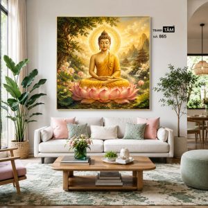 Phật Thích Ca Mâu Ni | Tranh hộp đèn cao cấp | Mã tranh 865 | Tranh TÂM - Ảnh 4