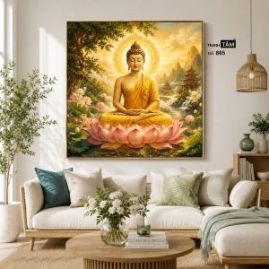 Phật Thích Ca Mâu Ni | Tranh hộp đèn cao cấp | Mã tranh 865 | Tranh TÂM - Ảnh 3