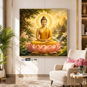 Alternative view of Phật Thích Ca Mâu Ni | Tranh hộp đèn cao cấp | Mã tranh 865 | Tranh TÂM