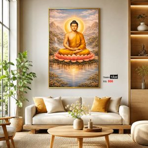 Phật Thích Ca Mâu Ni | Tranh hộp đèn cao cấp | Mã tranh 866 | Tranh TÂM - Ảnh 3