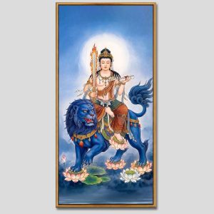 Văn Thù Sư Lợi Bồ Tát | Tranh hộp đèn cao cấp | Mã tranh 868 | Tranh TÂM