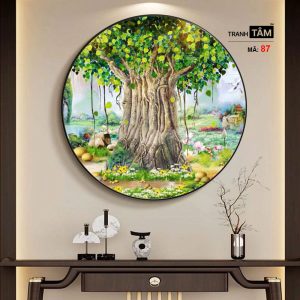 Cây bồ đề | Tranh hộp đèn cao cấp | Mã tranh 87 | [tranhtam.com] - Ảnh 5