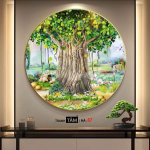 Cây bồ đề | Tranh hộp đèn cao cấp | Mã tranh 87 | [tranhtam.com] - Ảnh 4