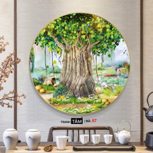 Alternative view of Cây bồ đề | Tranh hộp đèn cao cấp | Mã tranh 87 | [tranhtam.com]