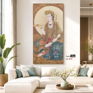 Văn Thù Sư Lợi Bồ Tát | Tranh hộp đèn cao cấp | Mã tranh 875 | Tranh TÂM - Ảnh 5