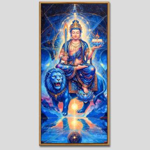 Văn Thù Sư Lợi Bồ Tát | Tranh hộp đèn cao cấp | Mã tranh 885 | Tranh TÂM
