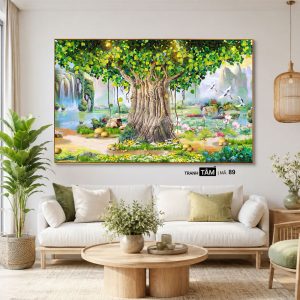 Cây bồ đề | Tranh hộp đèn cao cấp | Mã tranh 89 | [tranhtam.com] - Ảnh 3