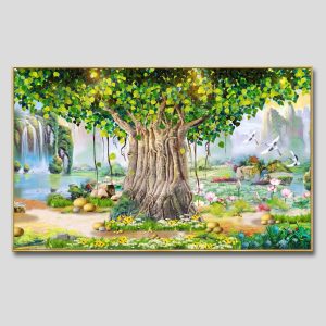 Cây bồ đề | Tranh hộp đèn cao cấp | Mã tranh 89 | [tranhtam.com]