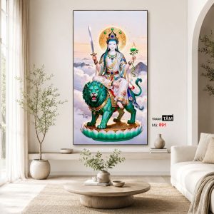 Văn Thù Sư Lợi Bồ Tát | Tranh hộp đèn cao cấp | Mã tranh 891 | Tranh TÂM - Ảnh 4