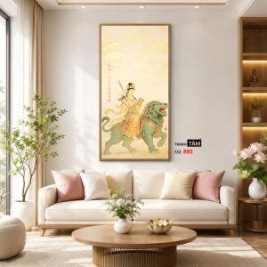 Văn Thù Sư Lợi Bồ Tát | Tranh hộp đèn cao cấp | Mã tranh 895 | Tranh TÂM - Ảnh 3