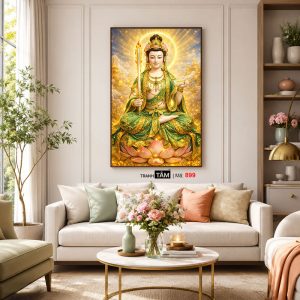 Văn Thù Sư Lợi Bồ Tát | Tranh hộp đèn cao cấp | Mã tranh 899 | Tranh TÂM - Ảnh 5