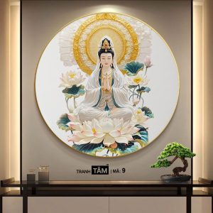 Quán Thế Âm Bồ Tát | Tranh hộp đèn cao cấp | Mã tranh 09 | Tranh TÂM - Ảnh 3