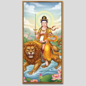 Văn Thù Sư Lợi Bồ Tát | Tranh hộp đèn cao cấp | Mã tranh 900 | Tranh TÂM - Ảnh 5