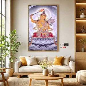 Văn Thù Sư Lợi Bồ Tát | Tranh hộp đèn cao cấp | Mã tranh 904 | Tranh TÂM - Ảnh 3