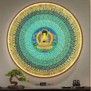 Alternative view of Tranh Mandala (Mạn-đà-la) | Tranh hộp đèn cao cấp | Mã tranh 91 | [tranhtam.com]
