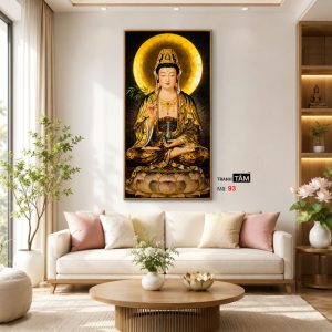 Quán Thế Âm Bồ Tát | Tranh hộp đèn cao cấp | Mã tranh 93 | Tranh TÂM - Ảnh 3