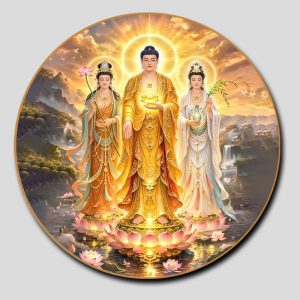 Tây Phương Tam Thánh | Tranh hộp đèn cao cấp | Mã tranh 94 | Tranh TÂM