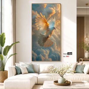 Chim bồ câu | Tranh hộp đèn cao cấp | Mã tranh 947 | Tranh TÂM - Ảnh 5