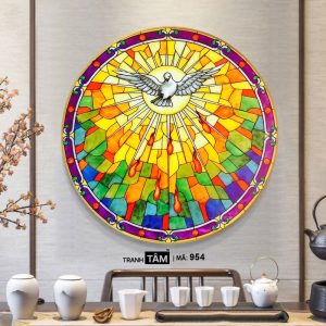 Alternative view of Chim bồ câu | Tranh hộp đèn cao cấp | Mã tranh 954  | Tranh TÂM