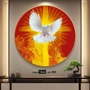 Chim bồ câu | Tranh hộp đèn cao cấp | Mã tranh 955 | Tranh TÂM - Ảnh 4
