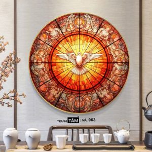 Alternative view of Chim bồ câu | Tranh hộp đèn cao cấp | Mã tranh 963 | Tranh TÂM