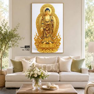 Phật A Di Đà | Tranh hộp đèn cao cấp | Mã tranh 1362 | Tranh TÂM - Ảnh 4
