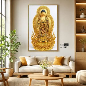 Phật A Di Đà | Tranh hộp đèn cao cấp | Mã tranh 1362 | Tranh TÂM - Ảnh 3