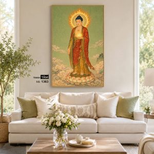 Phật A Di Đà | Tranh hộp đèn cao cấp | Mã tranh 1363 | Tranh TÂM - Ảnh 4