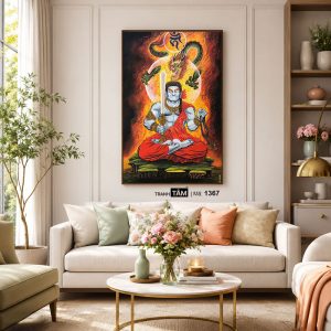 Bất Động Minh Vương | Tranh hộp đèn cao cấp | Mã tranh 1367 | Tranh TÂM - Ảnh 5