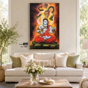 Bất Động Minh Vương | Tranh hộp đèn cao cấp | Mã tranh 1367 | Tranh TÂM - Ảnh 4