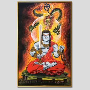 Bất Động Minh Vương | Tranh hộp đèn cao cấp | Mã tranh 1367 | Tranh TÂM