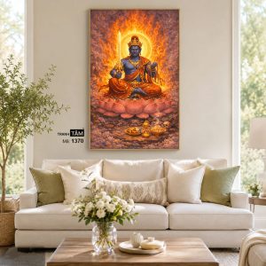 Bất Động Minh Vương | Tranh hộp đèn cao cấp | Mã tranh 1370 | Tranh TÂM - Ảnh 4