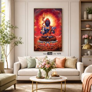 Bất Động Minh Vương | Tranh hộp đèn cao cấp | Mã tranh 1375 | Tranh TÂM - Ảnh 5