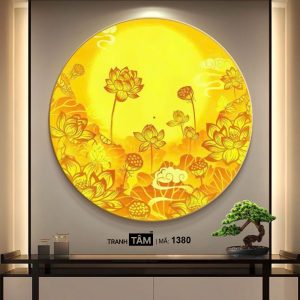 Hoa Sen | Tranh hộp đèn cao cấp | Mã tranh 1380 | Tranh TÂM - Ảnh 4