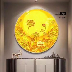 Hoa Sen | Tranh hộp đèn cao cấp | Mã tranh 1380 | Tranh TÂM - Ảnh 3